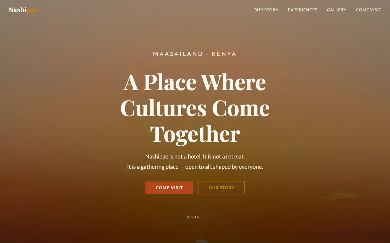 Nashipae Cultural Oasis: Cultural heritage & hospitality website
